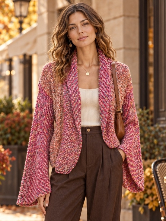 See By Chloe Sweaters - See by Chloé Cardigan US 4 M Pink Boho Luxe Maximalist Artsy Y2K Festival